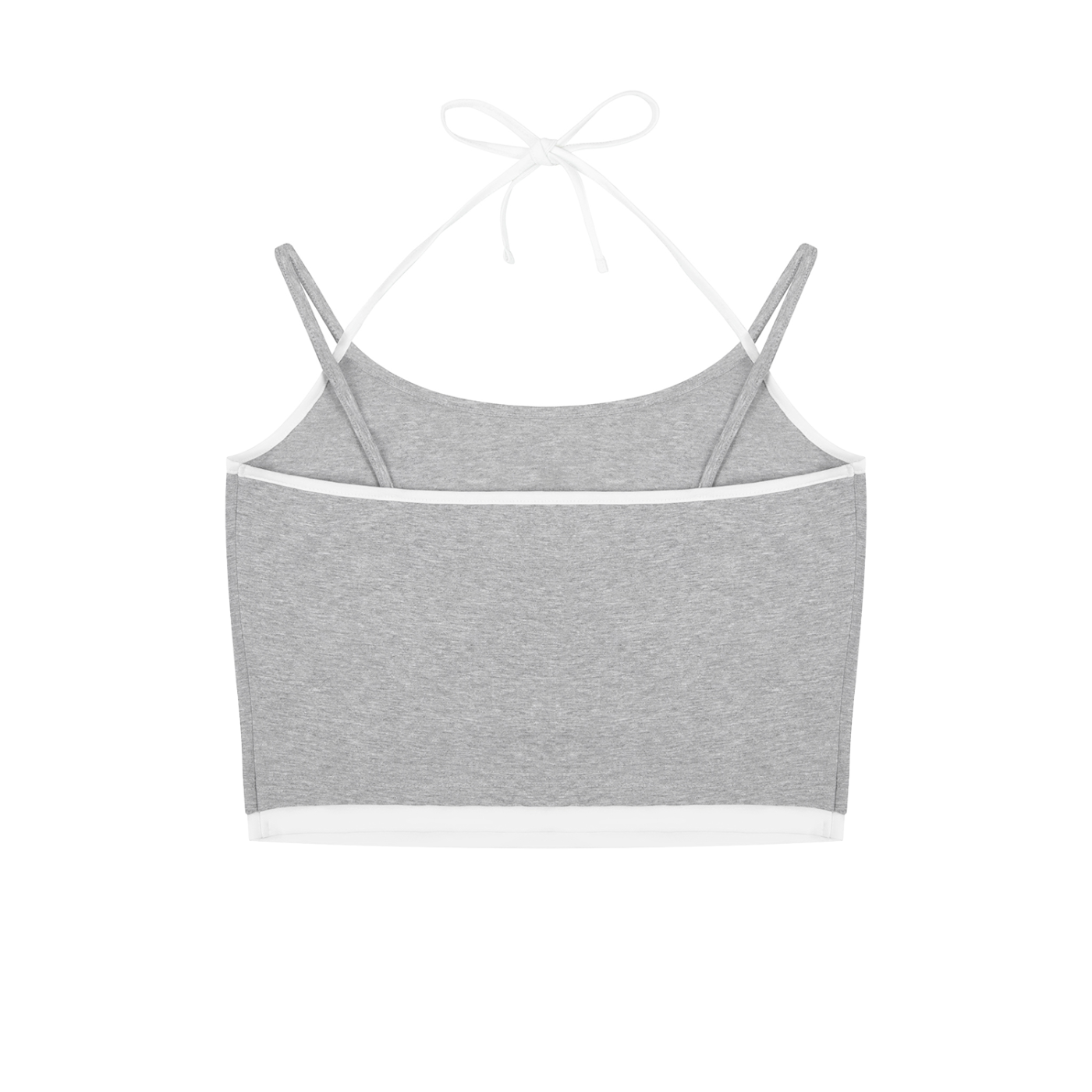 IAL Contrast Binding Halter Tank Top