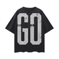 Praise On GO Streetwear Loose Drop Shoulder T-Shirt Black