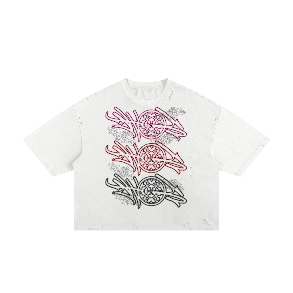 Happi Stamp Classic Frayed Boxy Tee