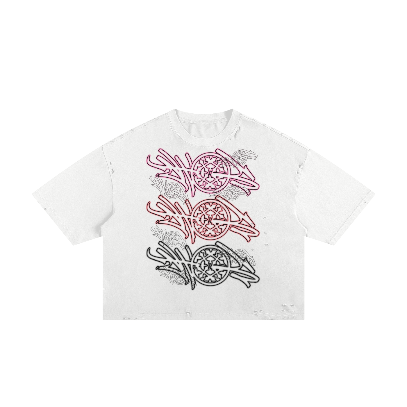 Happi Stamp Classic Frayed Boxy Tee