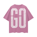 Praise On GO Streetwear Loose Drop Shoulder T-Shirt Red