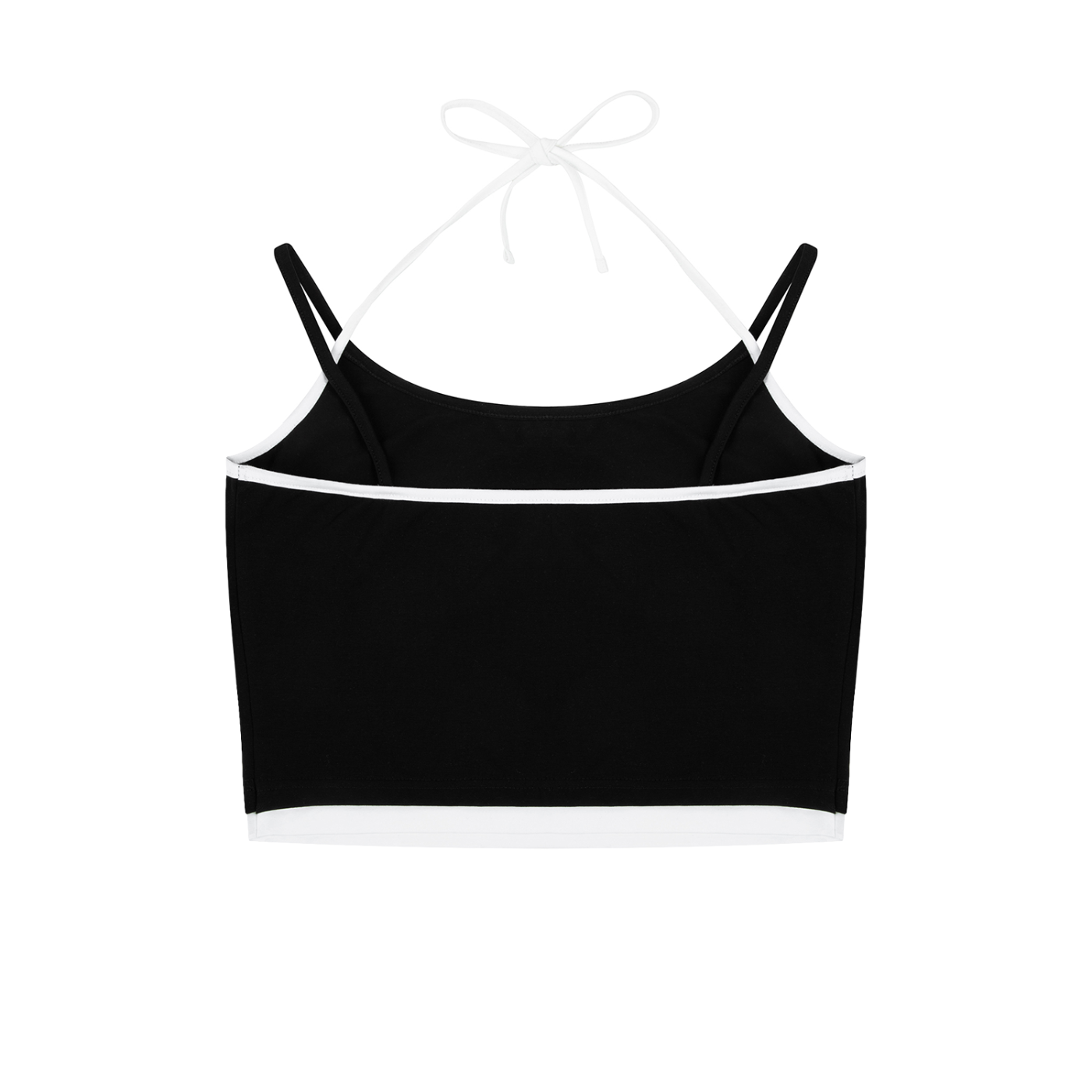 IAL Contrast Binding Halter Tank Top