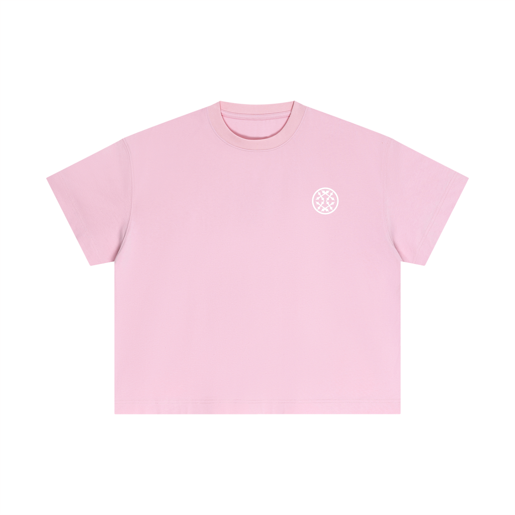 Happi Cotton Boxy T-Shirt Pink