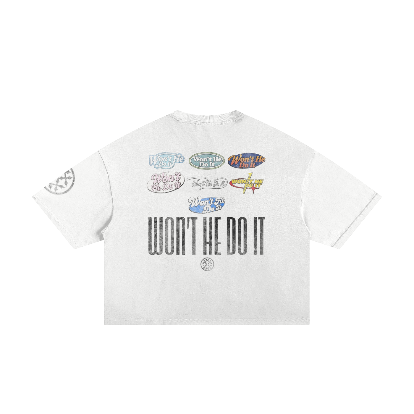 Won't He Do It Classic Frayed Boxy Tee