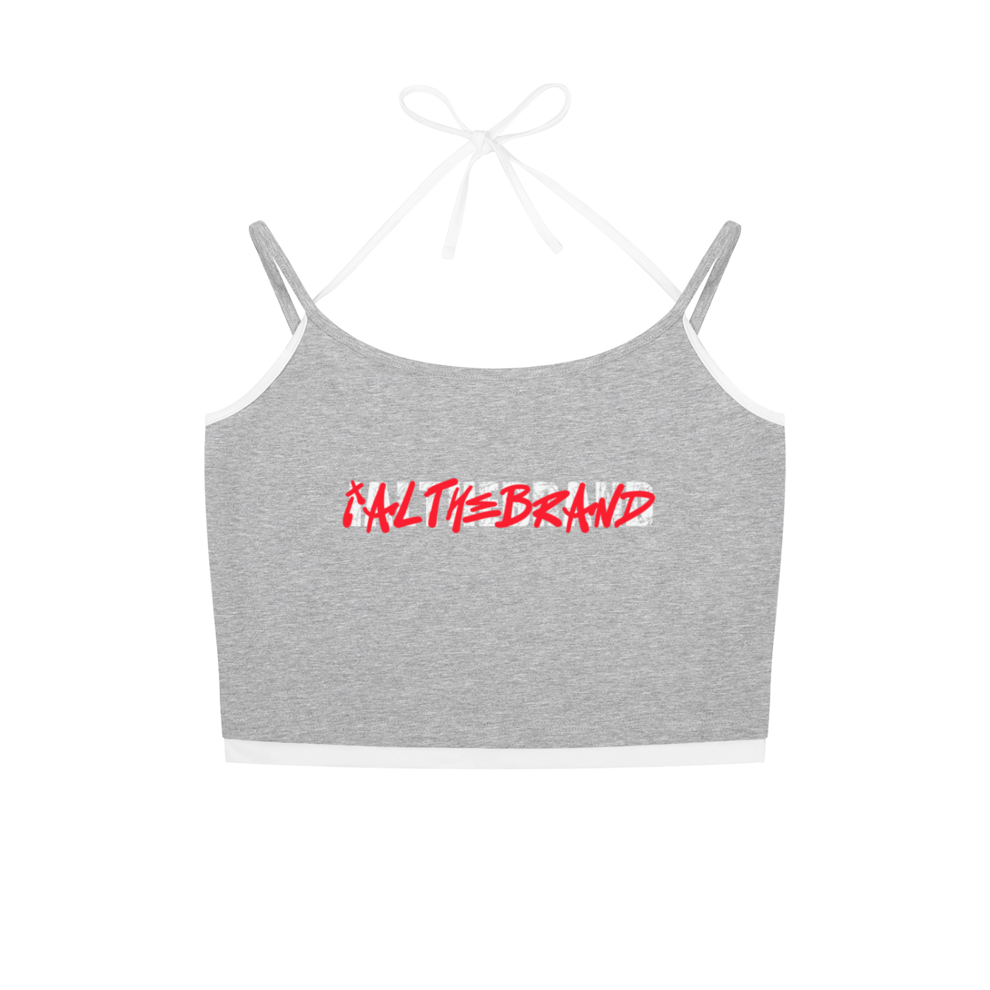 IAL Contrast Binding Halter Tank Top
