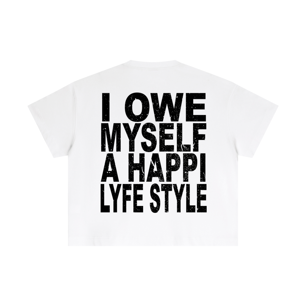 Happi Cotton Boxy T-Shirt White
