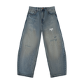 Happi Men's Distressed Barrel Leg Jeans