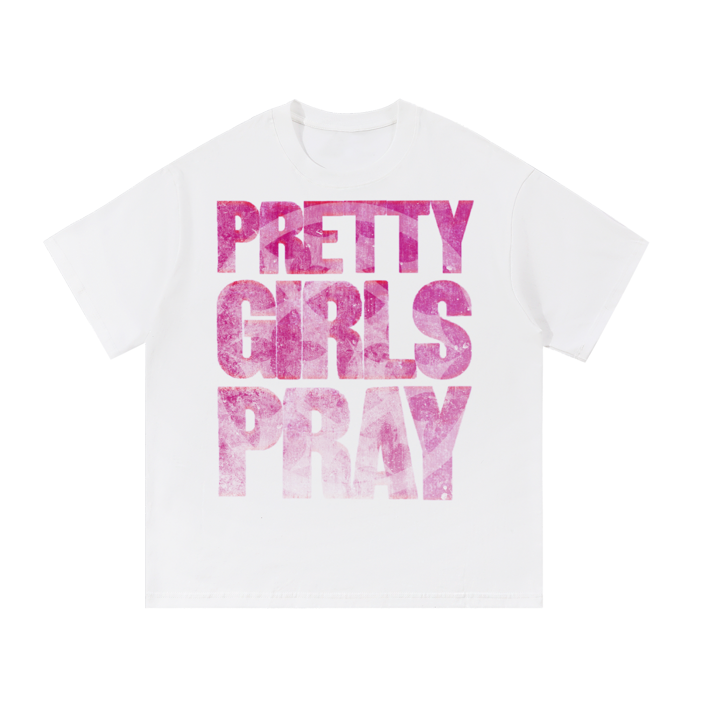 Pretty Girls Pray Cotton T-Shirt White
