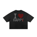 I Heart Happi Classic Frayed Boxy Tee