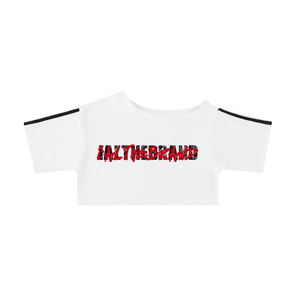 IAL Women's Off-the-Shoulder Crop T-Shirt