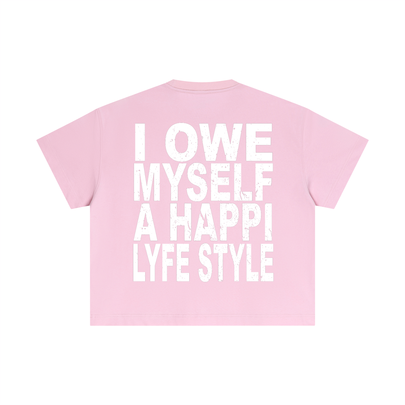 Happi Cotton Boxy T-Shirt Pink