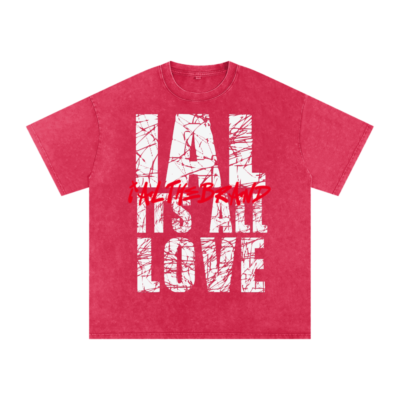 IAL Snow Washed Oversized Cotton T-Shirt