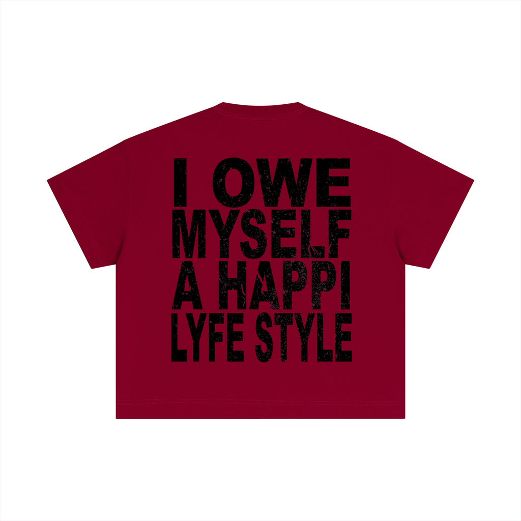 Happi Cotton Boxy T-Shirt Red