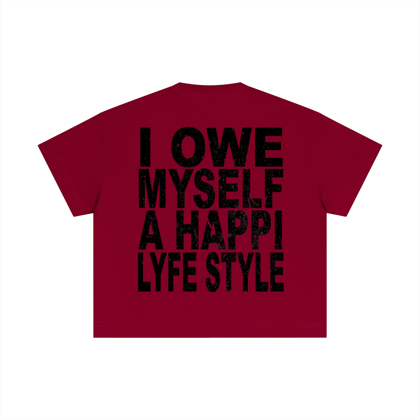 Happi Cotton Boxy T-Shirt Red