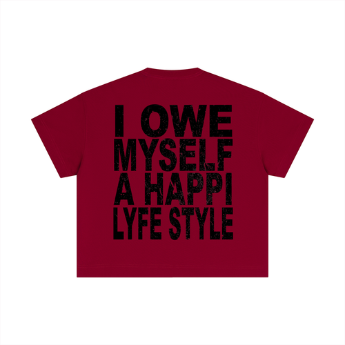 Happi Cotton Boxy T-Shirt Red