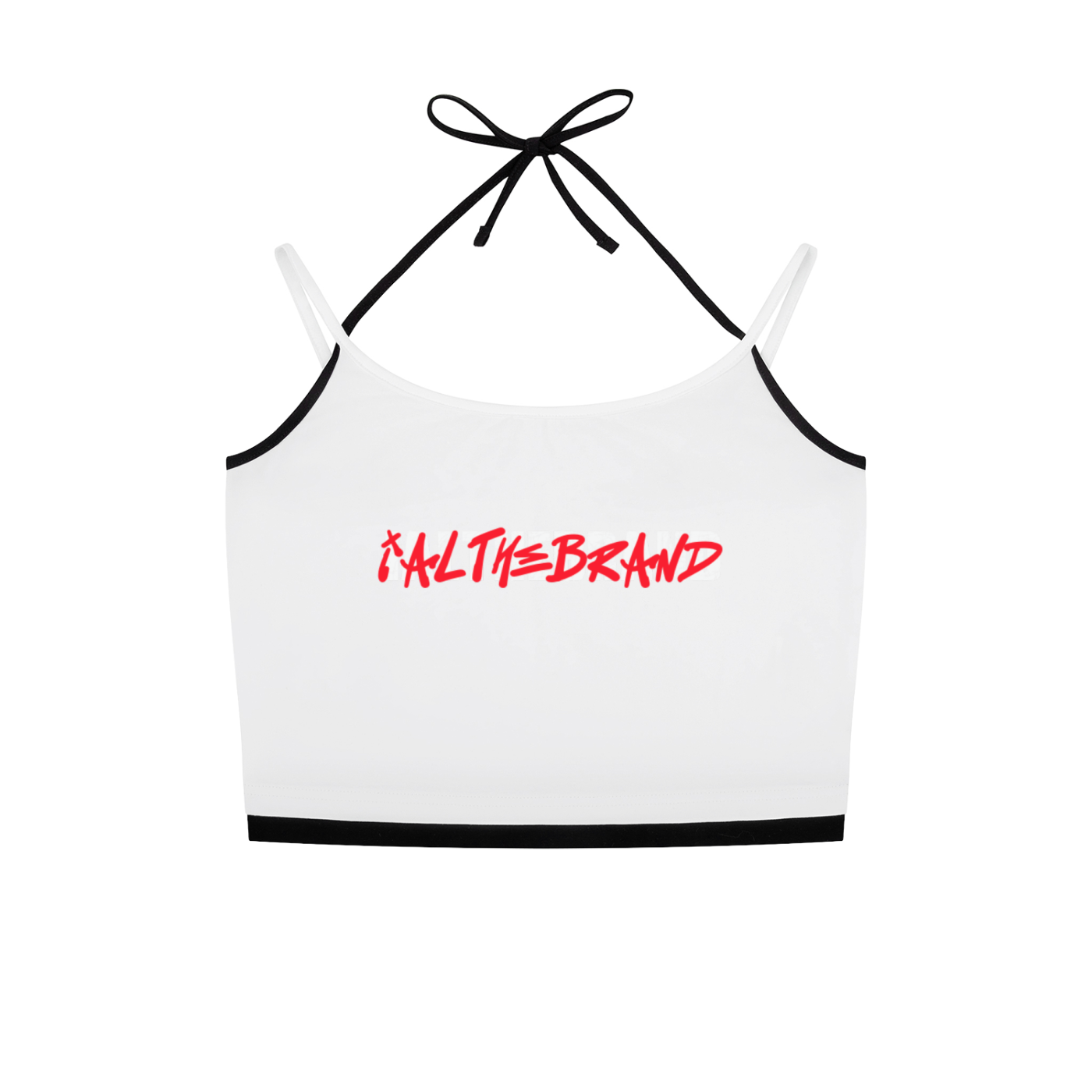IAL Contrast Binding Halter Tank Top