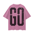 Praise On GO Streetwear Loose Drop Shoulder T-Shirt Red