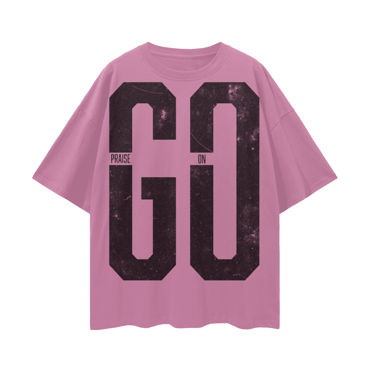 Praise On GO Streetwear Loose Drop Shoulder T-Shirt Red