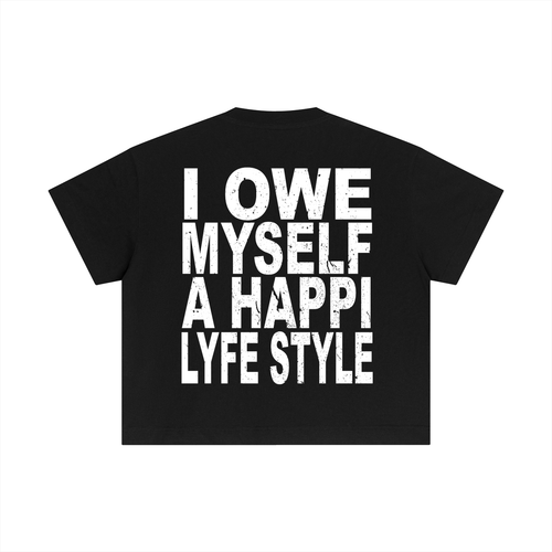 Happi Cotton Boxy T-Shirt Black
